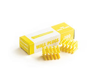 Yellow Plastic Wall Plugs Box (100)