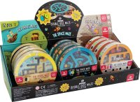 Wooden Double Disc Maze Collection- CDU of 12