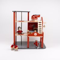 Fire Station Large with miniature friend 