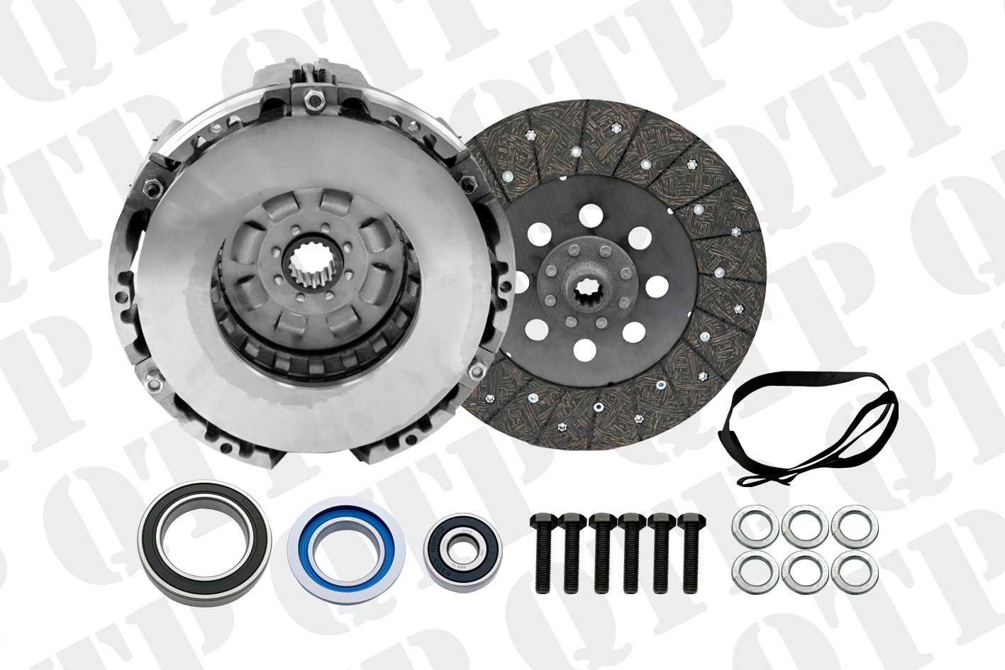 Clutch kit showing all parts for Case tractors