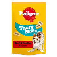 Pedigree Tasty Minis with Beef and Poultry Flavours Dog Treats 8x155gm DR90Y