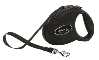 Flexi 8712 Leather Dog Tape Black Medium 5m