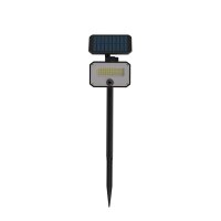 8W PIR SOLAR FLOODLIGHT & REMOTE WITH SOLAR PANEL, 6000K