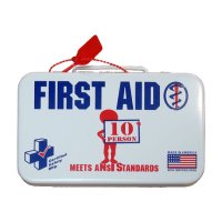 10 Person First Aid Kit (metal cover)