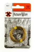 12836 12CARDS NO.2 BRASS PICTURE WIRE