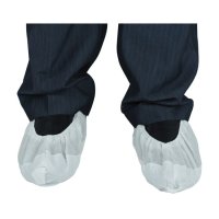 Shield DF02 CPE Non‑woven Overshoes, 800/Case, White
