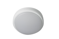 OHIO 12W IP54 CIRCULAR BULKHEAD, 3000K, c/w WHITE and BLACK TRIMS