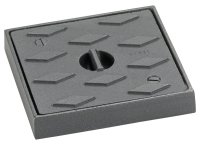 CAST SEAL PLATE 225mm SQUARE GALVANIZED