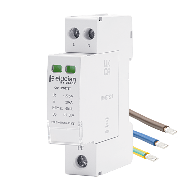 2 Pole Surge Protection Device 40Ka With Tails CU1SPD275T