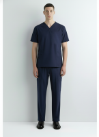 Avyres Unisex Scrub Top Men Navy - XXXL