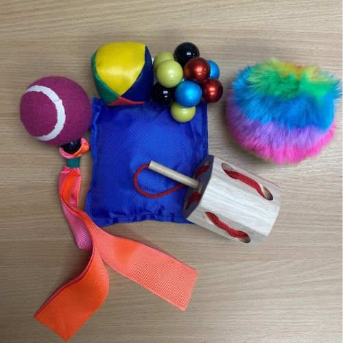 The busy hands kit comes with 6 items designed for dementia.