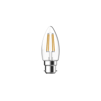 Energetic 4.9W 470lm B22 2700K Dimmable LED Clear Candle Lamp