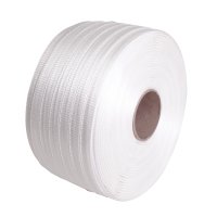 Woven Cord Polyester Strapping - 16mm x 600m - White