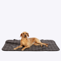 Danish Design Charcoal Fleece Arrows Blanket Medium