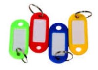 Small Key Tags Assorted Pack of 4