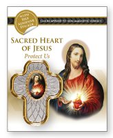 Car Plaque-Sacred Heart/Singly Carded   (72146)