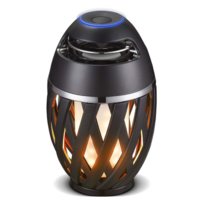 LUCECO FLAME BLUETOOTH SPEAKER RECHARGEABLE LED LAMP STIMULATES FLAME EFFECT