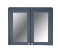 MERRION 900mm MIRROR CABINET BLUE.