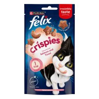 Felix 12621293 Cat Crispies Salmon and Trout Treats 8x45gm