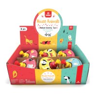 Tin Humming Tops 'House Animals' - CDU of 6