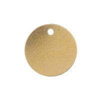 DD 30MM DOG DISC BRASS (100)