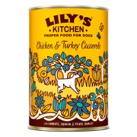 Lilys Kitchen Dog Tin Chicken and Turkey Casserole 6x400g