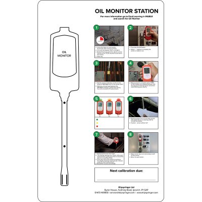 A Food Oil Monitor Instrument Station for use in a commercial kitchen.