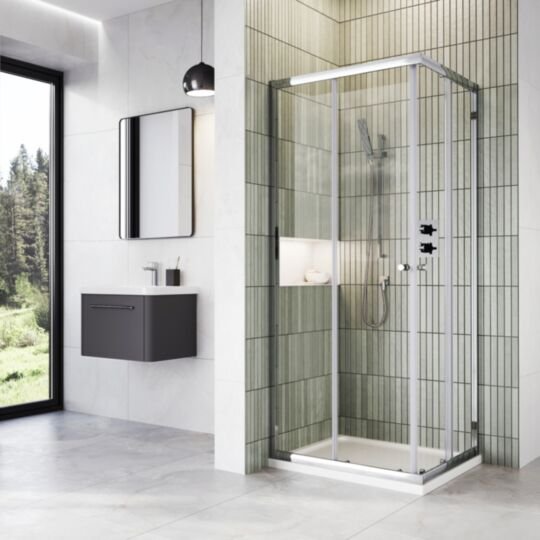 Tucker French 6mm Corner Entry Enclosure 760mm