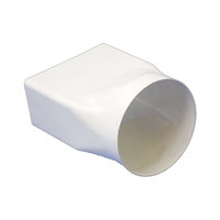 Round to Rectangular Bend 100mm