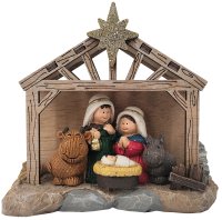 Resin Nativity/5 Figures With Stable  (89251)