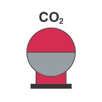 Protected Extinguisher Bottle CO2