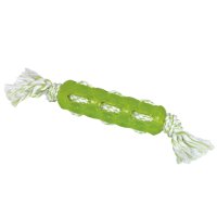 Nobby TPR Bone With Rope Green 34cm