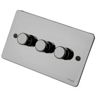 Dimmer switch Ultimate 3 Gang 2 Way Dimmer Black Nickel