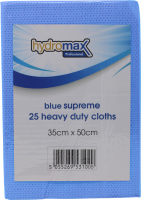 HydroMax Quarter-Folded Cleaning Cloths - Blue 50x35cm
