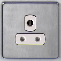 Deta Screwless Plate 1 Gang 5 Amp Socket