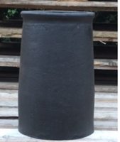Bead Design Chimney Pot Black 450mm (18") (To Order)