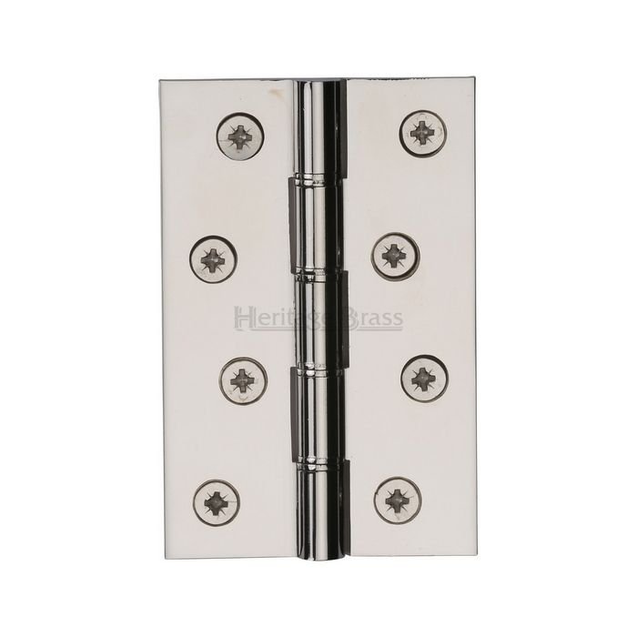 PR88-405-PNF - Heritage Brass Hinge Brass With Phosphor Washers 4 x 2 5/8 Polished Nickel Finish