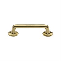 C0376-96-PB - Heritage Brass Cabinet Pull Traditional Design 96mm CTC Polished Brass Finish