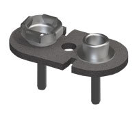 9 V  Battery Strap PCB Mount