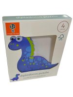 MIni Wooden Puzzle-Diplodocus (11.5 x11.5cms)