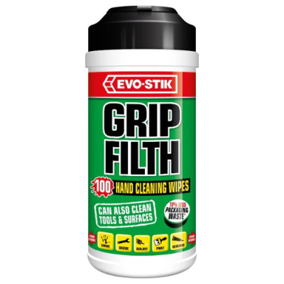 Evo-Stik Grip Filth Hand Cleaning Wipes - 100