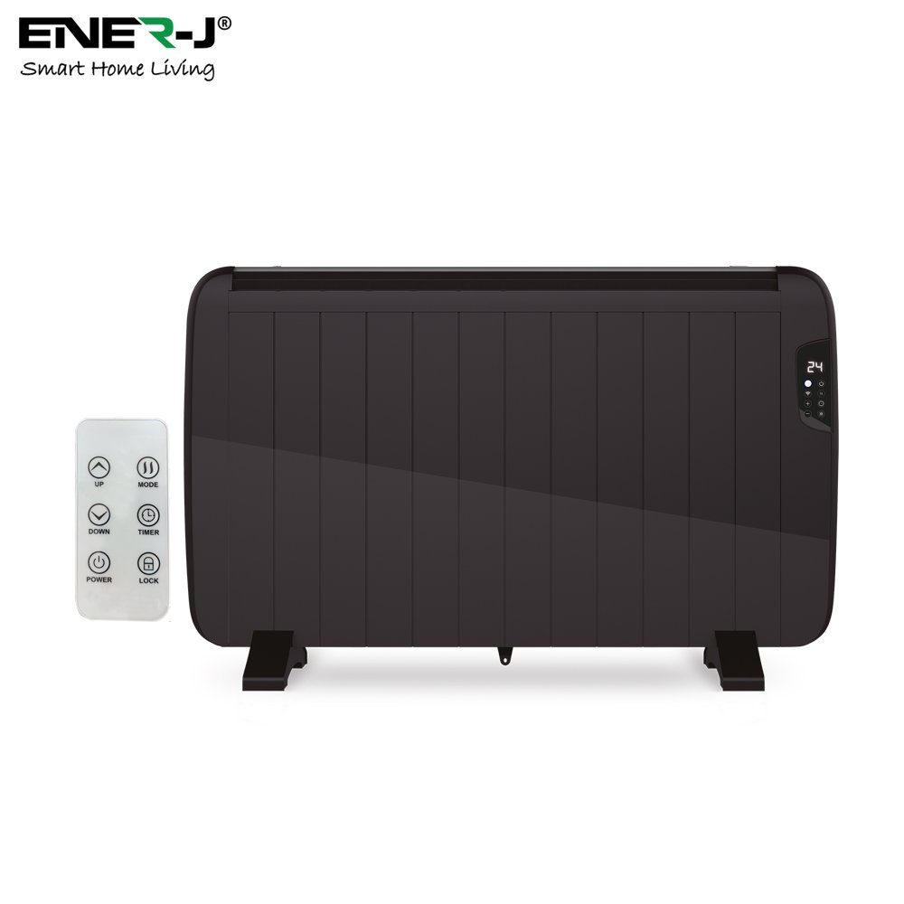 Smart WiFi Radiator Heater 2000W, Black Body (1000*585*58mm)