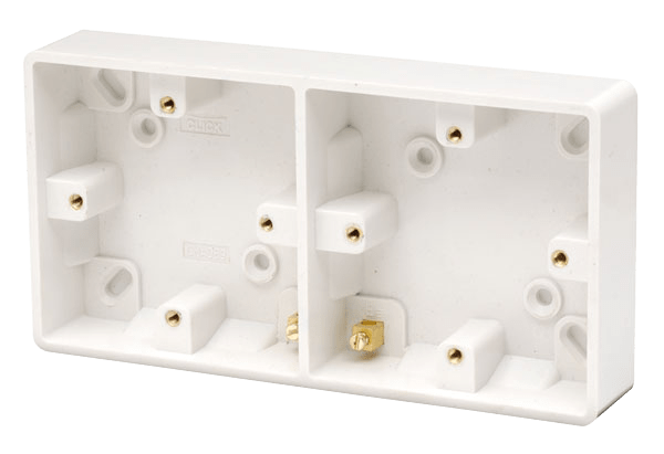 Click Mode Dual 29mm Pattress Box CMA089