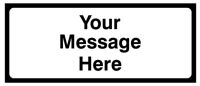 Supplementary plate (Your Message here) 850x355 Class RA1 zintec
