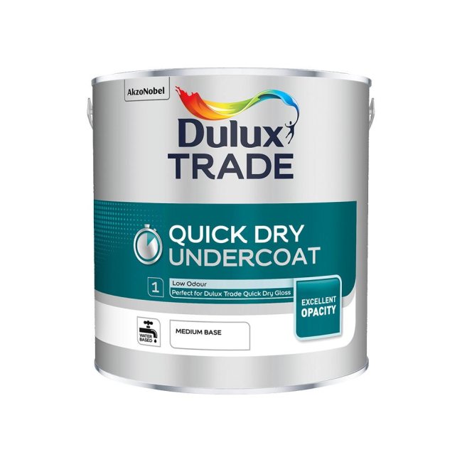 Dulux Trade Quick Dry Undercoat Medium Base 2.5L Topline Bolands