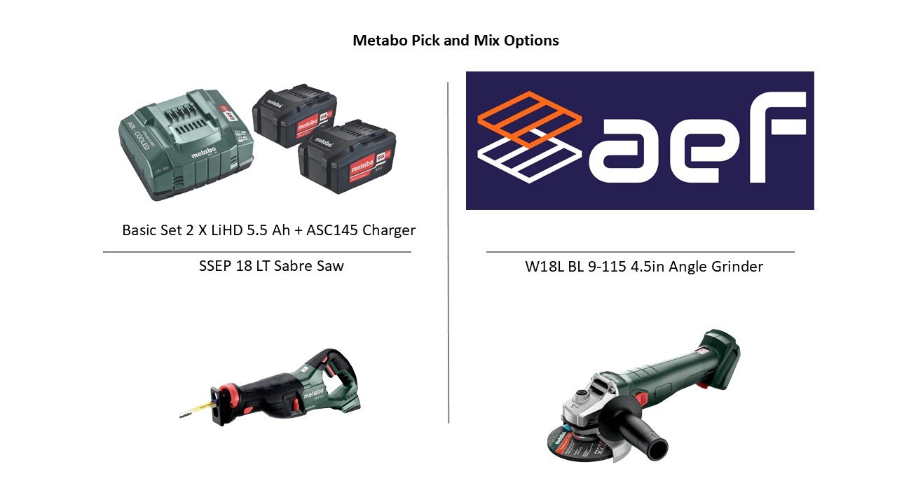 Metabo Pick and Mix, SSEP18LT+ W18L9-115