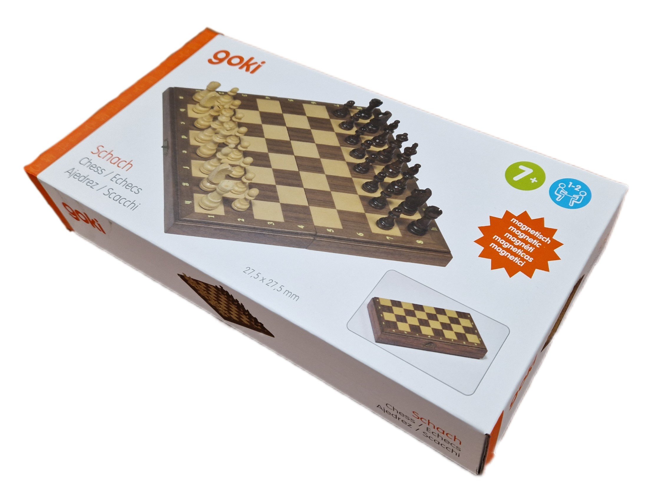 Wooden Chess Set - Magnetic W/Folding board