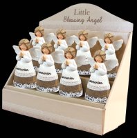 Resin 4 1/4 inch Message Angel/Communion   (C39305)