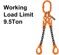 Two Leg 13MM Chain Slings with Safety Hook