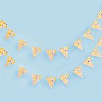 Lemon & Gingham Flag Card Bunting 2.5m
